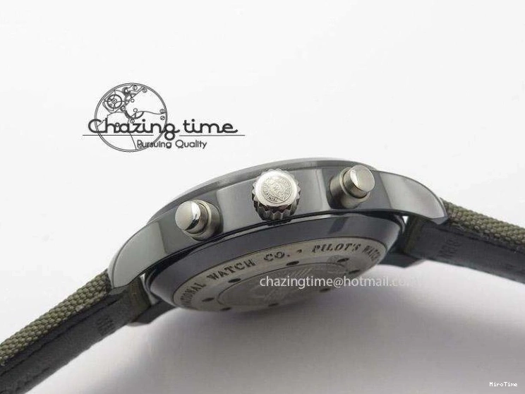 MIROTIME 0707 Pilot Top Gun Miramar IWC388002 ZF 1:1 Best Edition Ceramic Case On Nylon Strap A Practical 7345